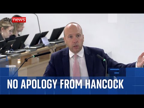 Matt Hancock accused of insulting 'memory of every COVID victim' over inquiry comments