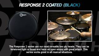 black coated drum heads