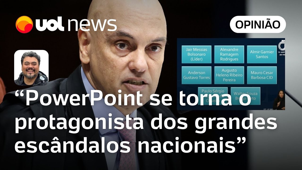 Moraes usa PowerPoint para listar etapas do golpe e Bolsonaro como líder do crime | Sakamoto