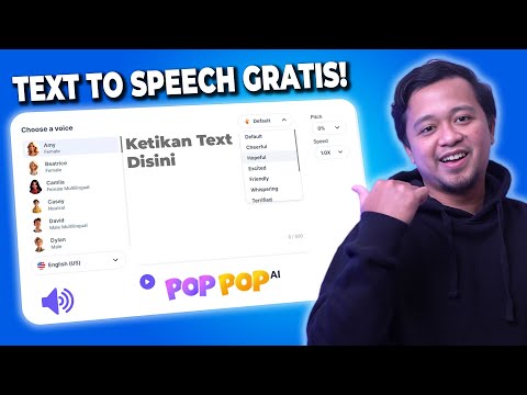 TEXT TO SPEECH GRATIS! Ubah Text Jadi Suara Dengan POPPOP AI GRATIS