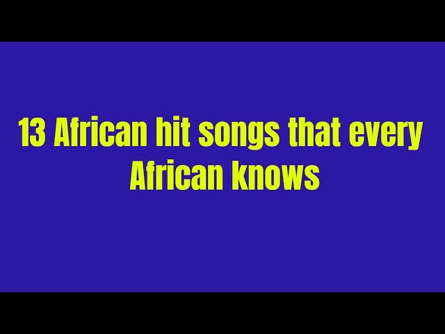 African Pop Music is Taking Over in 2011!