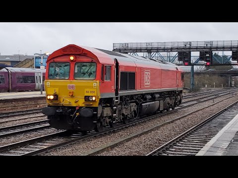 Trains at Grimsby Town, Lincoln Central, Habrough & Great Coates (27/12/2023)