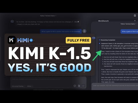 Kimi K1.5 (Looong Think) : This FULLY FREE AI Model can BEAT DEEPSEEK R1?