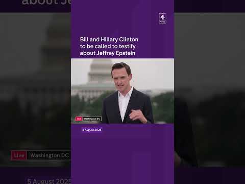 Clintons to testify on Epstein