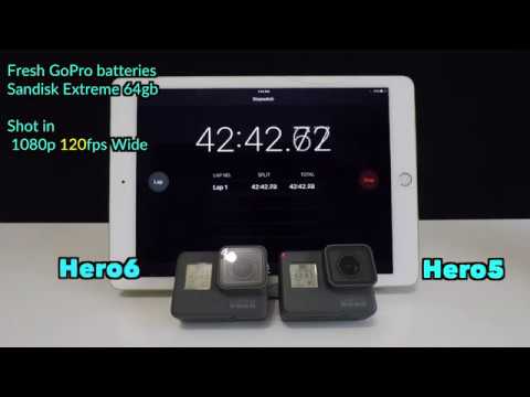 GoPro Hero6 vs Hero5 Battery Life Comparison (1080p) GoPro Tip #598 - UCTs-d2DgyuJVRICivxe2Ktg