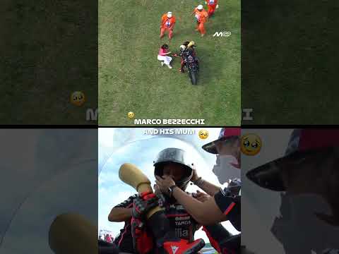 When Bezzecchi’s Mum got so excited she FELL OVER after watching him win the #SanMarinoGP Sprint 🥹