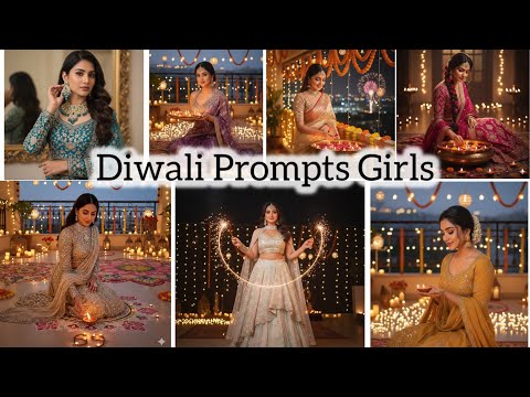 30 New Diwali Prompts for Girls | Diwali Gemini Prompt | Ai Retro Images