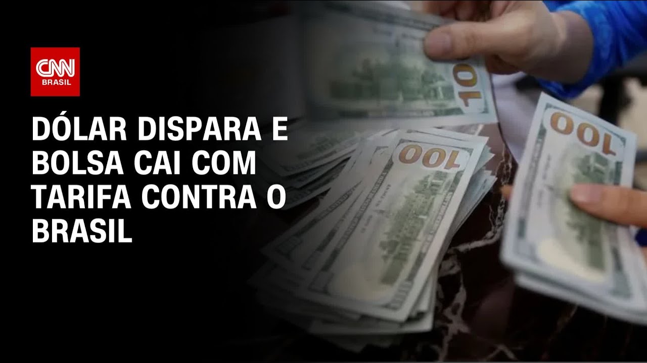 Dólar futuro dispara a R$ 5,60 após tarifa de Trump ao Brasil| CNN NOVO DIA