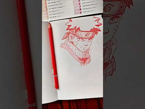 how to draw Naruto with one color