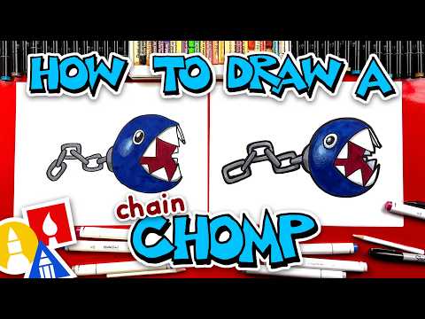 How To Draw A Chain Chomp From Mario
