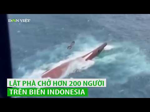 Lật phà chở hơn <strong>200</strong> người trên biển Indonesia