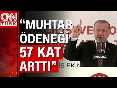 Cumhurbaşkanı Erdoğan, Muhtarlar Evi Açılış Töreni'nde 