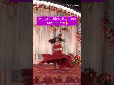 Bride's Sister Energetic Sangeet <strong>Dance</strong> Performance | Wedding <strong>Dance</strong> | Sister Goals | Family <strong>Love</strong> #fyp