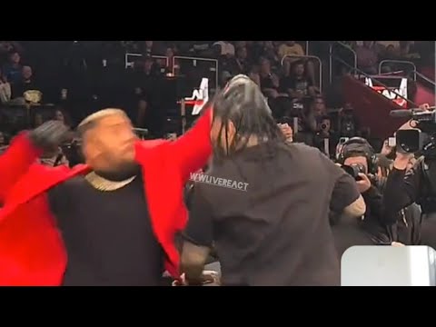 Solo Sikoa attack Jimmy Uso on WWE RAW