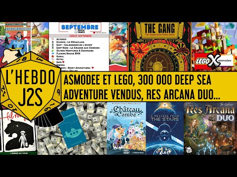 L'Hebdo #J2S du 04/09/2024 - Asmodee et Lego, Res Arcana Duo, sorties de septembre...