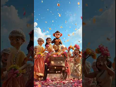 “जब एक बंदर ने शेर से भिड़कर पूरे गाँव को बचा लिया! 🐒🔥 | Chintu Bander Ki Kahani”