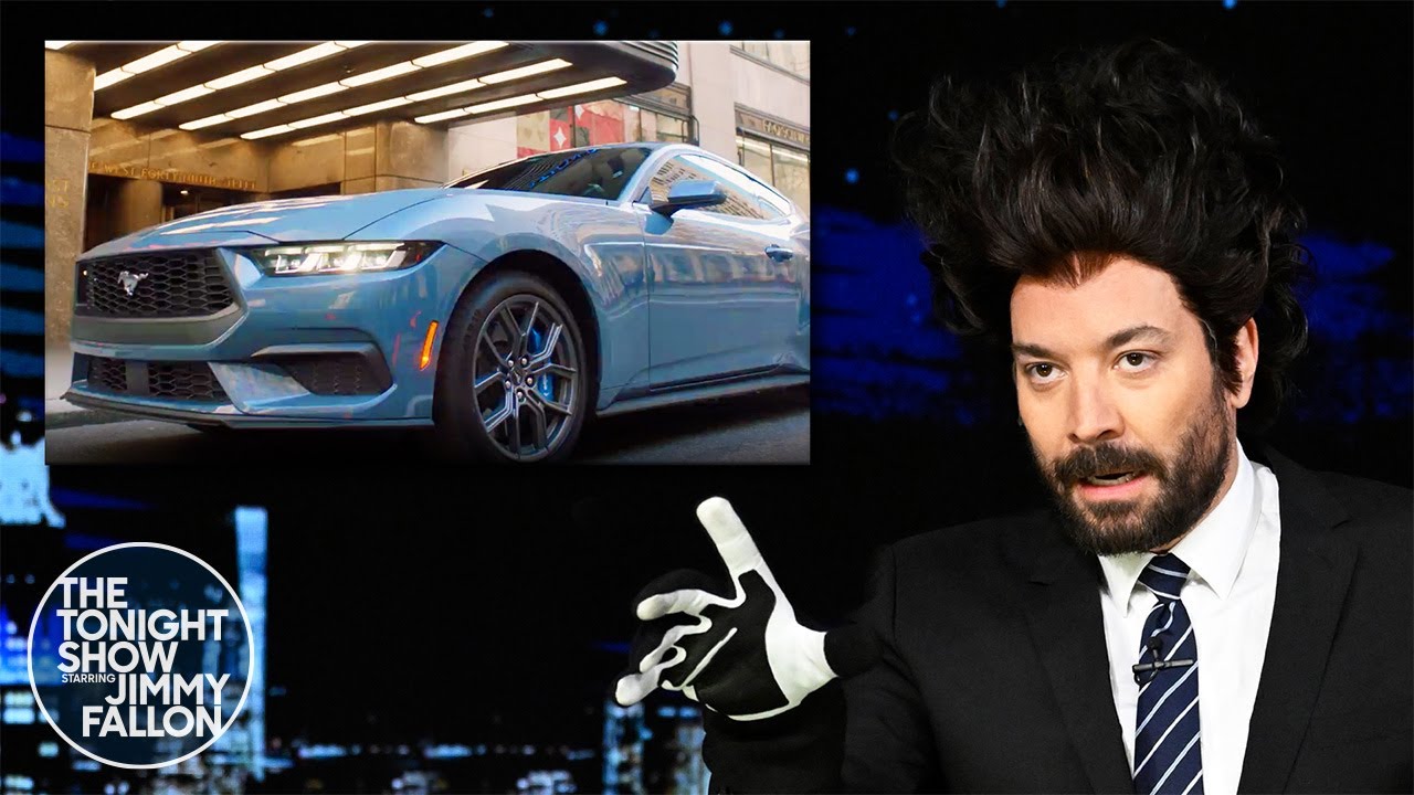 Jimmy Gets Some Help Waking Up With the 2024 Mustang – In Partnership with Ford | The Tonight Show