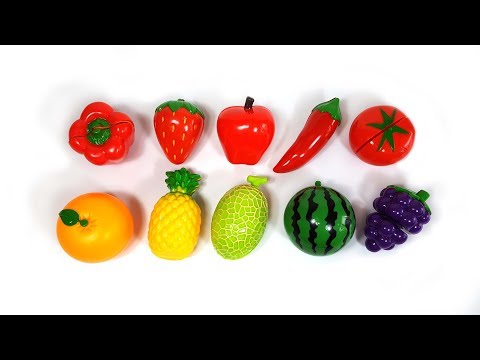 여러가지 과일 채소 장난감으로 영어 이름 맞추기 놀이와 1부터 10까지 재미있고 간단한 영어 숫자놀이 동영상