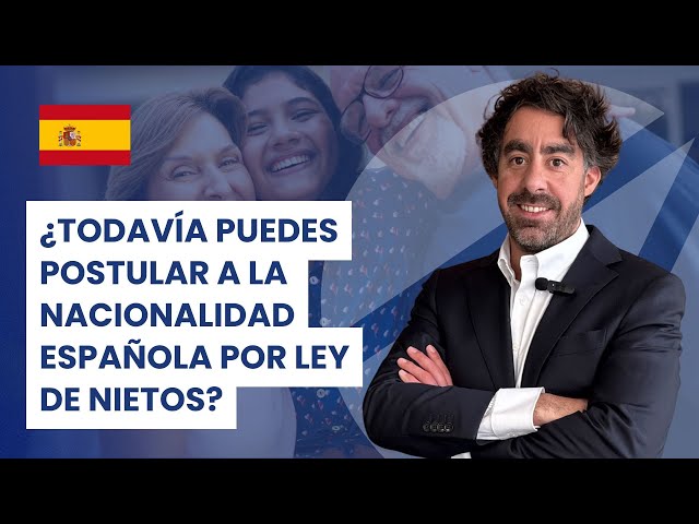 ¿Eres nieto o bisnieto de españoles, y quieres saber si todavía puedes postular a la nacionalidad española por Ley de Nietos? Andrés Khamis, Client Manager de AIM Global, te explica la situación actual y los plazos que quedan para actuar.

Para agendar una reunión exploratoria, visita nuestro sitio web goaimglobal.com

#leydenietos #nacionalidadespañola #leydememoriademocratica #goaimgohigh