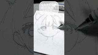 【毎日原画34日目❕】数日かけて気合いの色紙を描いていくよ🔥#イラストメイキング #アナログイラスト #drawingtutorial