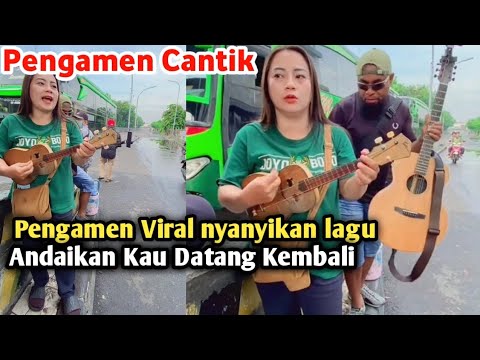 Pengamen Viral nyanyikan Lagu Andaikan Kau Datang Kembali | Pengamen Jalanan Suara Emas