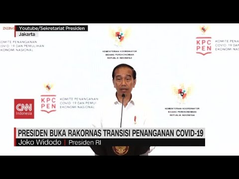 Presiden Buka Rakornas Transisi Penanganan Covid 19