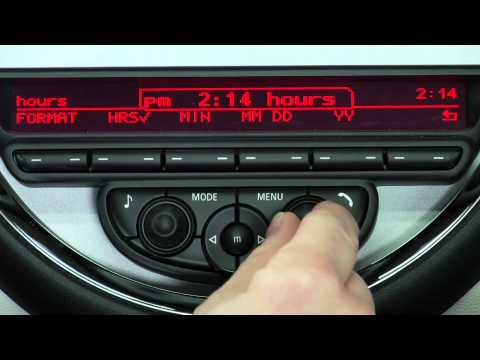 Jak ustawić zegar w Mini Cooper?