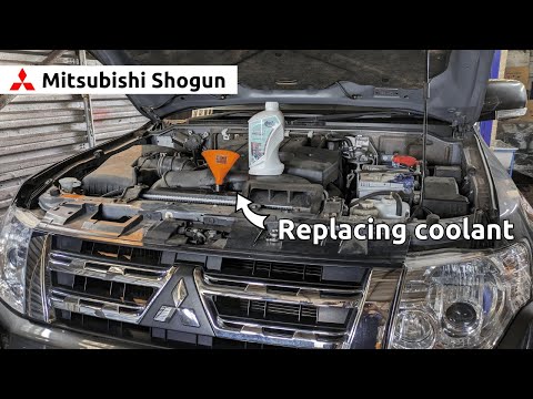 Mitsubishi Shogun/Pajero MK4 coolant change, 3.2 Di-D engine