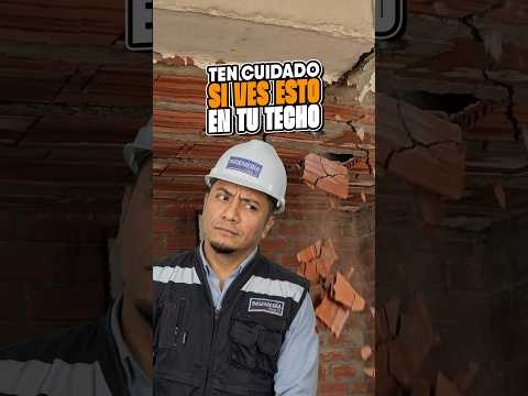 Este techo no tuvo supervisión techo ladrillos obra construccion peligro