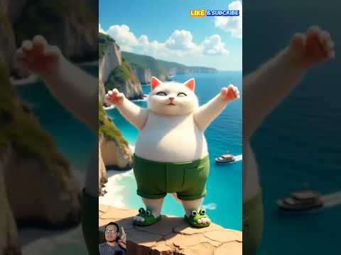 Kucing Celeno Turut Berenang ada Hiu #kucing #cat #catcute #catshorts #catlovers