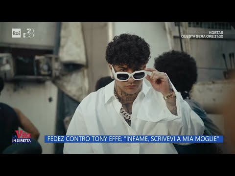 Fedez e Tony Effe, è scontro aperto - La vita in diretta 19/09/2024