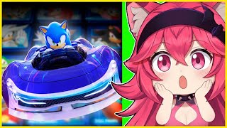 【SONIC RACING: CROSSWORLDS】 PROBANDO EL MARIO KART SONIC 【LUNARIA】 💝