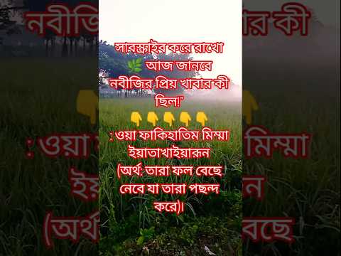 আপনি কি জানেন, নবীজি (সা.) সবচেয়ে বেশি খেতেন খেজুর ও দুধ❓ #shortvideo #motivation #vairalvideo