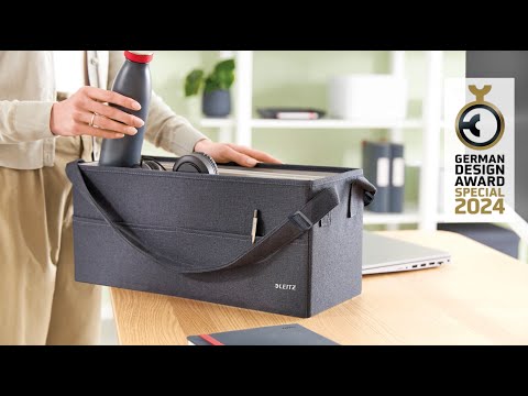 Leitz Fabric Hot Desking Work Bag with Lid - product video