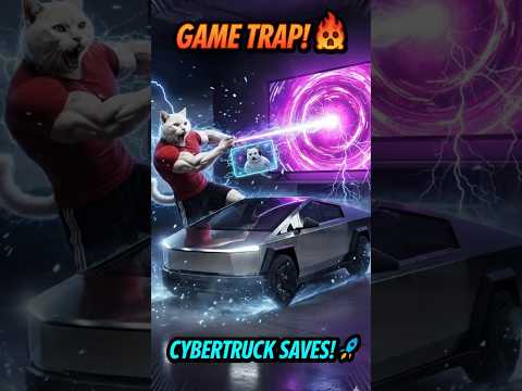The Game TRAPPED Him! 🤯 Cybertruck Rescues Gamer