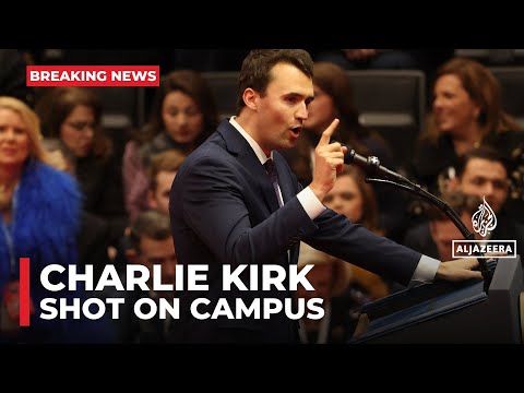 Right-wing activist Charlie Kirk shot at US university