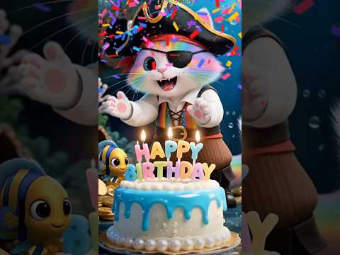 Cat happy birthday to you #kucing #cat #kucinglucu #shorts