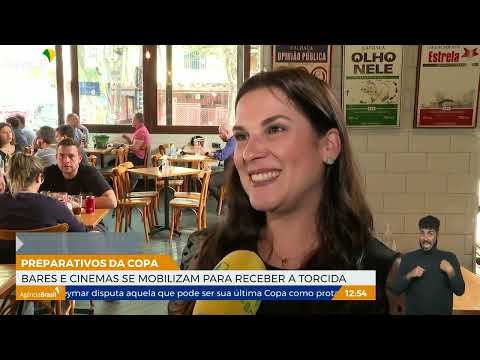 Bares e cinemas se mobilizam para receber torcida durante a Copa