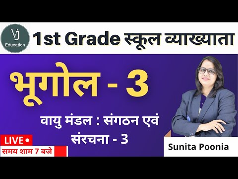 1st Grade Geography Classes | Atmosphere: Organization and Structure – 3 By Sunita Poonia Ma’am