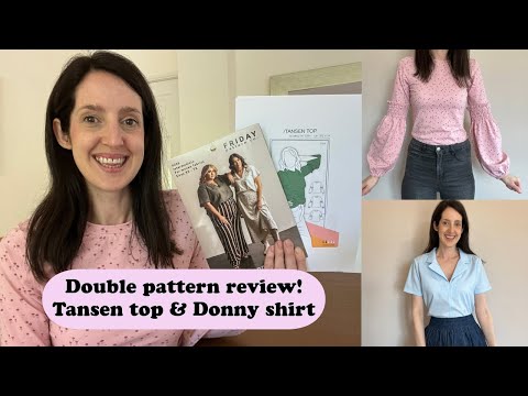 A review of TWO new patterns I sewed up! | IzzoSew Tansen top | Friday Pattern Co Donny shirt