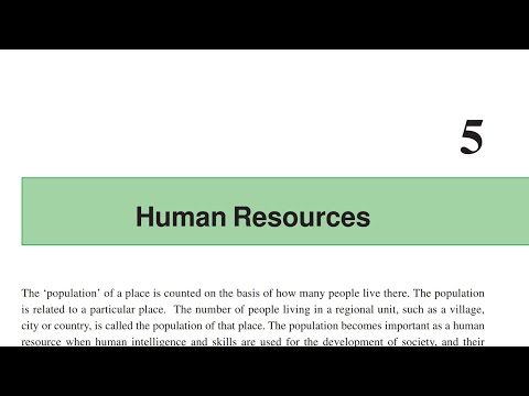 Human Resources (part 3) |10th sst chapter 5 CGBSE |10th Geography Chapter 5 | CGBSE | Geography