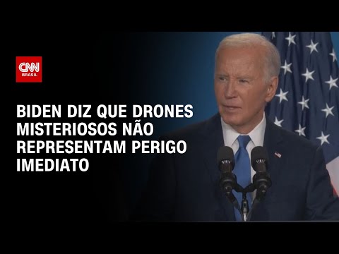 Biden diz que drones misteriosos não representam perigo imediato | LIVE CNN