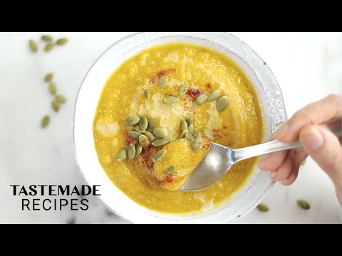 How To Make The BEST Creamy Vegan Butternut Squash Soup At Home | Tastemade