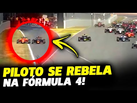 PILOTO SE REBELA, NÃO PAGA PUNIÇÃO E DESCONSIDERA BANDEIRA PRETA NA F4 | FÓRMULA 1 | GP EM CASA