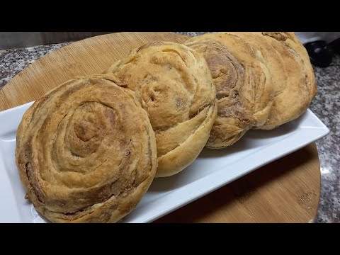 خبز بالطحينة مع سكر و قرفة بمكونات بسيطة Tahini Bread
