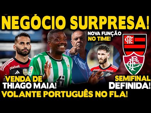 NEGÓCIO SURPRESA! VOLANTE PORTUGUÊS NO FLAMENGO! DIA D POR THIAGO MAIA! NOVA FUNÇÃO DE LÉO PEREIRA!