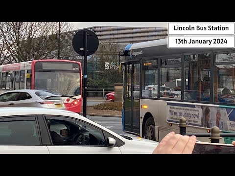 Buses at Lincoln Central (13/01/2024) ft: @rileytomo11