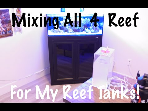 How I Mix & Dose All 4 Reef In My Reef Tank! Check out how I mix all 4 reef and how I plan on dosing it to my tank along with the schedule I used