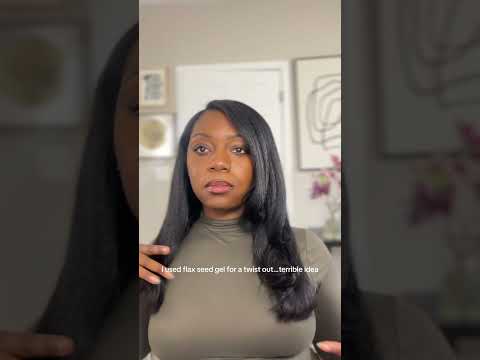 Day 1 #fluffysilkpress #fluffypress #straightnatural #flaxseedgel #straightnaturalhair