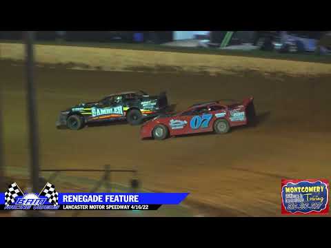 Renegade Feature - Lancaster Motor Speedway 4/16/22 - dirt track racing video image